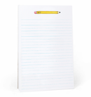Pencil Lined Notepad: 8.5 X 5.5 INCHES