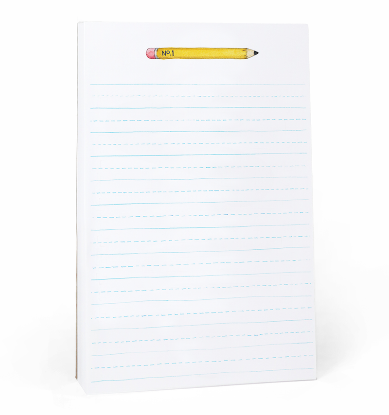 Pencil Lined Notepad: 8.5 X 5.5 INCHES