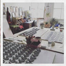 Cat Mom Christmas Ornament  | Handmade Pottery