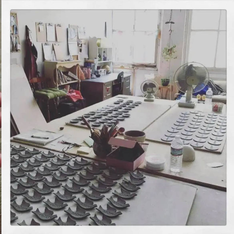 Dog Mom Christmas Ornament  | Handmade Pottery 