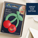 "NEW" Bitzy Shake™ - Silicone Teether with Rattle: Cherries