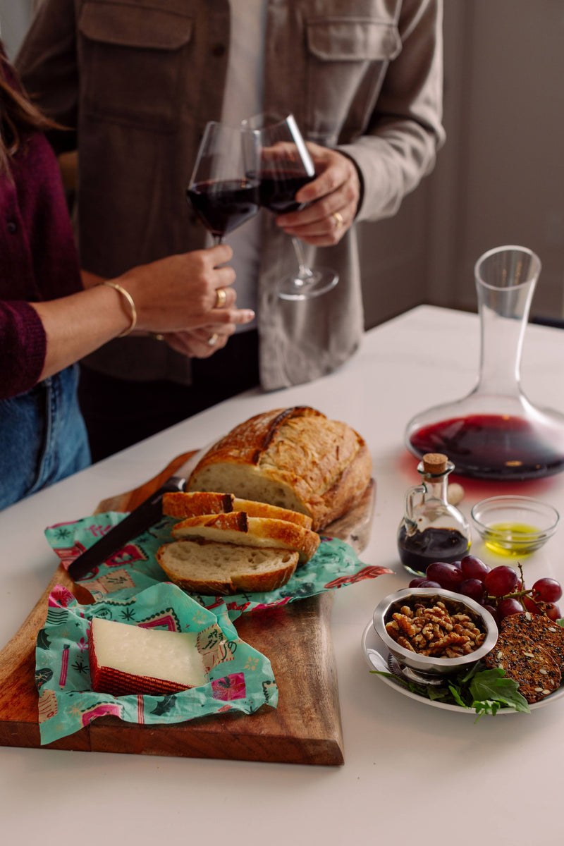 Seasons Greetings Bread Wrap, Holiday Food Wrap