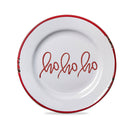 Ho Appetizer Plate Multi Stoneware Christmas