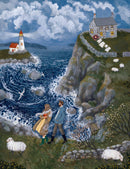 Wind Ridge Cottage Art Print: 8x10