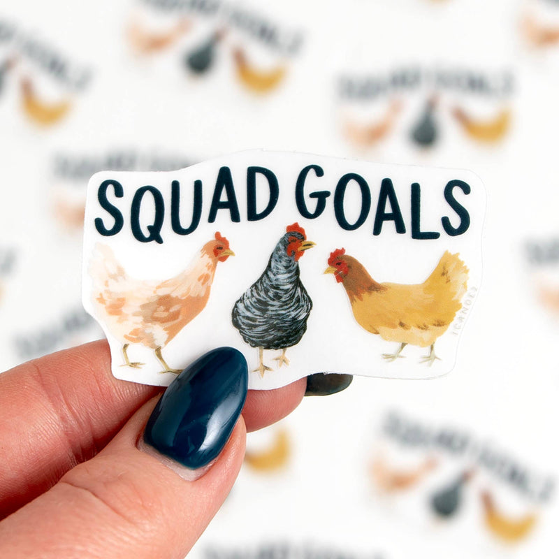 Squad Goals Clear Decal Sticker