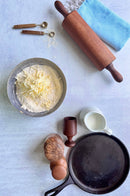 HANDMADE WOODEN BISCUIT CUTTER | BAKING TOOL | MADE IN USA: Cherry