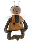 Honey Bee Weighted Muslin Doll Decorative Tabletop
