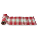 Red Multi Winter Plaid Runner 100% Cotton