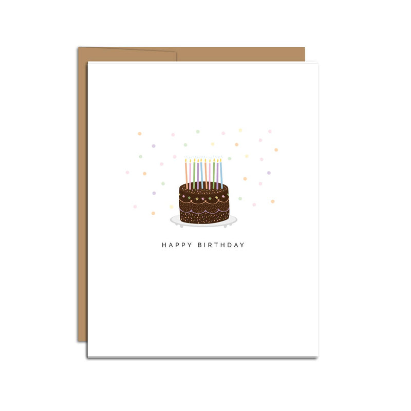 "Happy Birthday" Single Cake