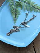 Metal enamel keychain / bag charm | lucky rabbit foot