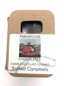 Dark Chocolate Covered Salted Caramels - 4 Piece