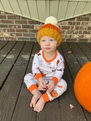 Kids Candy Corn Beanie - Halloween, fall, toddler, baby hat: 0-3 months
