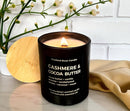Cashmere & Cocoa Butter Candle–Matte Black Jar w/Bamboo Lid