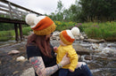 Kids Candy Corn Beanie - Halloween, fall, toddler, baby hat: 0-3 months