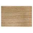 · REDEARTH · Rectangular Jute Area Rug 6'x9' Braided Natural: Natural / 6'x9'