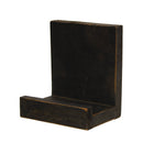 Distressed Black Wooden Plate/Frame Holder