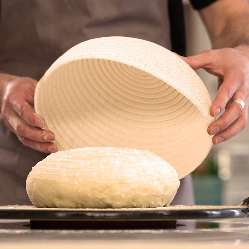 9'' Round Sourdough Cotton Banneton Basket for Bread Baking
