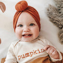 Pumpkin Organic Bodysuit Long Sleeve: 3-6M