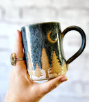 Forest Nights Mug in Blue & White - Woodland Mug