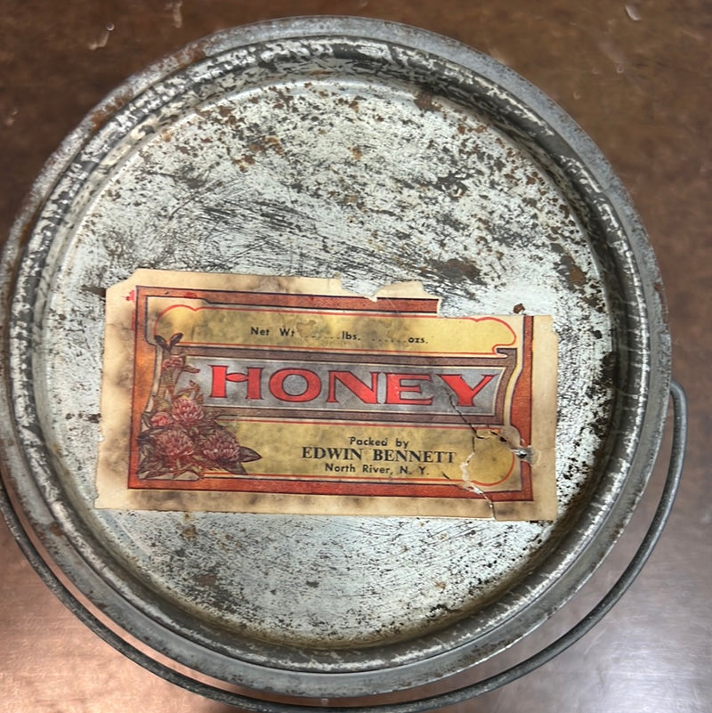 Vintage Honey Tin Bucket