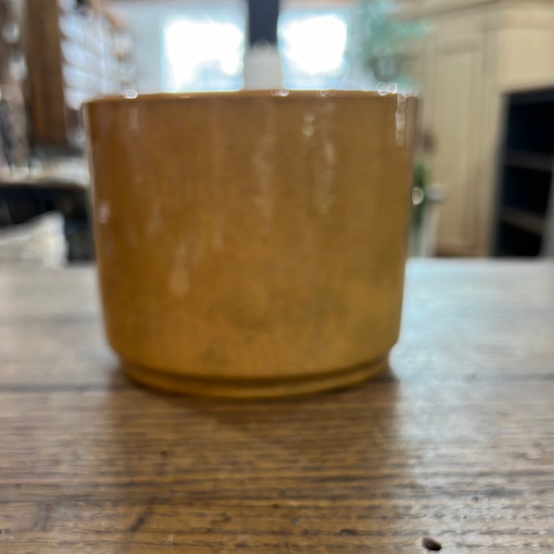 Vintage Mustard Pottery Planter