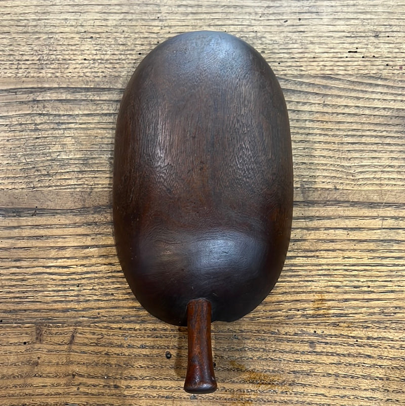 Antique Wooden Scoop Bowl- Hand Carved