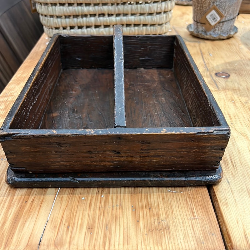 Primitive Oak Cutlery Tray