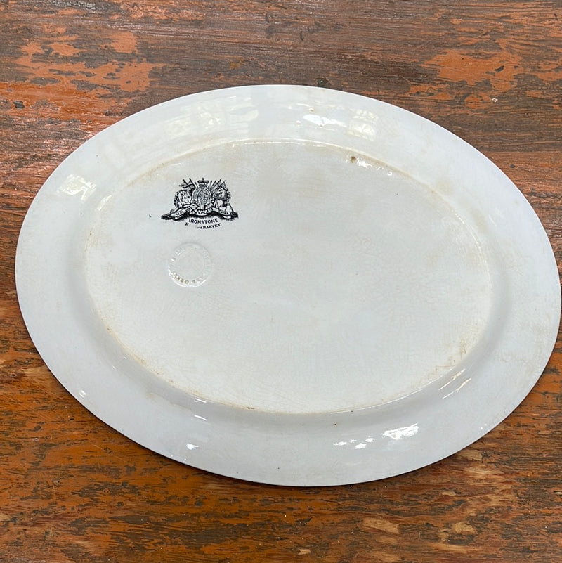 Vintage Ironstone Serving Platter - Lily of The Valley