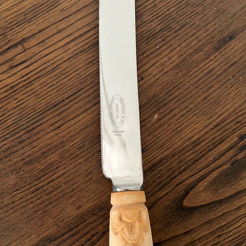 Vintage English Bramhall Bread Knife