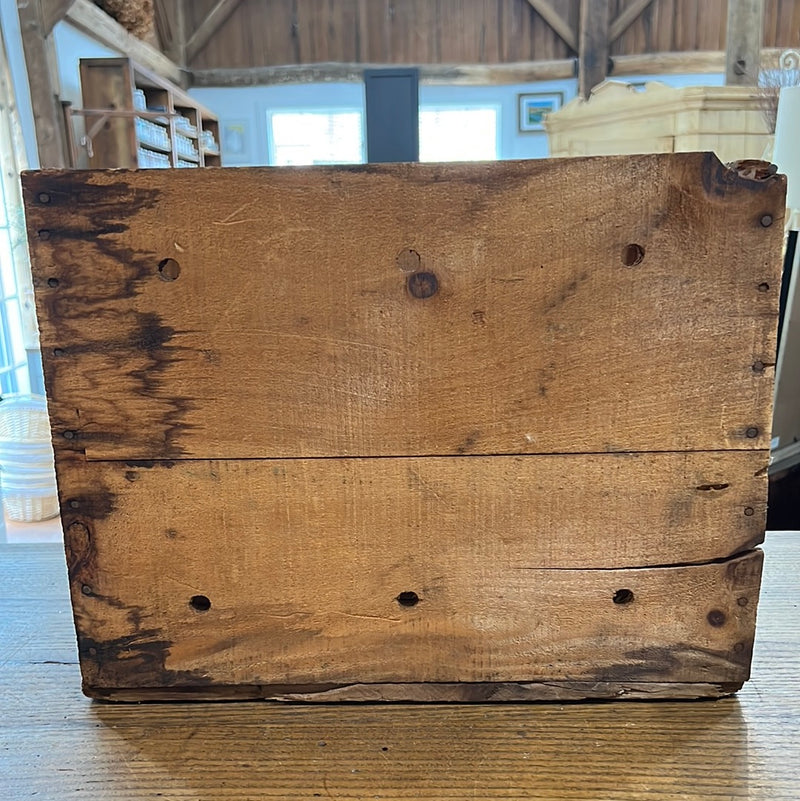 Vintage Pequot Spring Water Wooden Crate