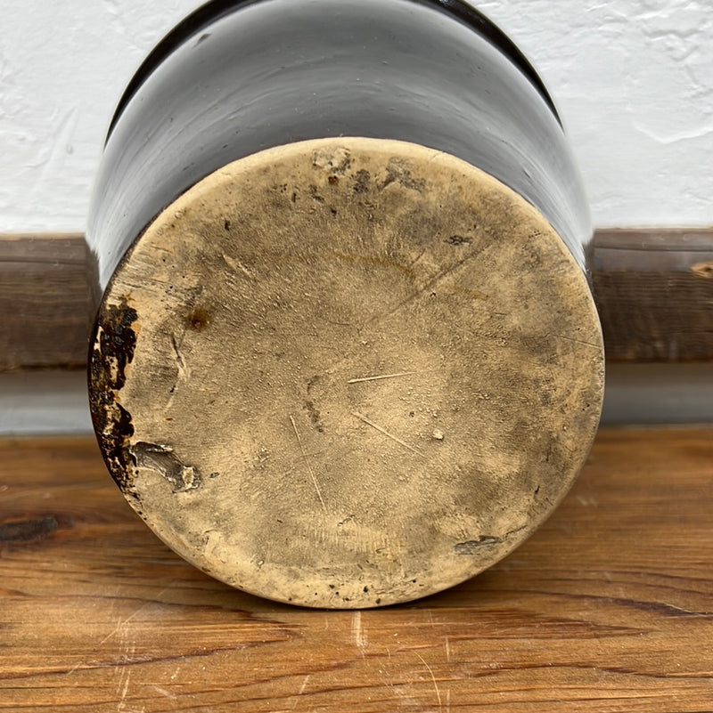 Antique Stoneware Flared Crock