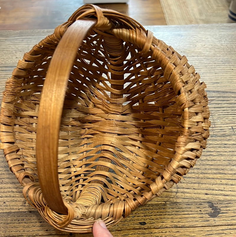 Vintage Woven Splint Buttocks Basket