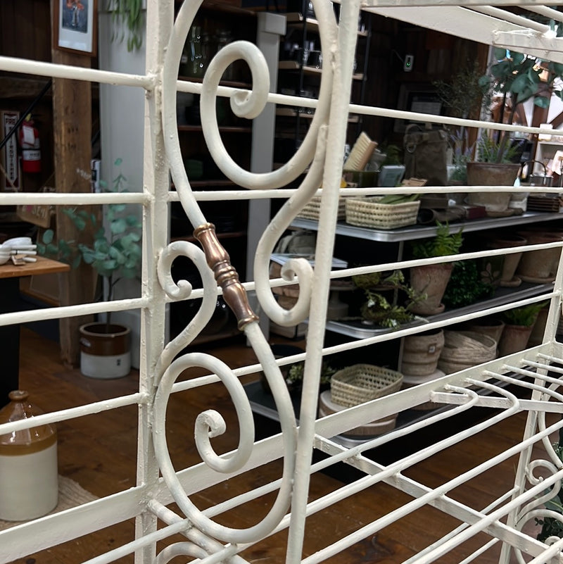 Vintage French Wrought Iron Baker’s Rack