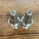 Vintage Pewter Salt + Pepper Set