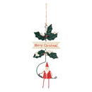 Merry Christmas! Hand-Painted Tin Santa Ornament