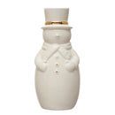 Stoneware Snowman Vase
