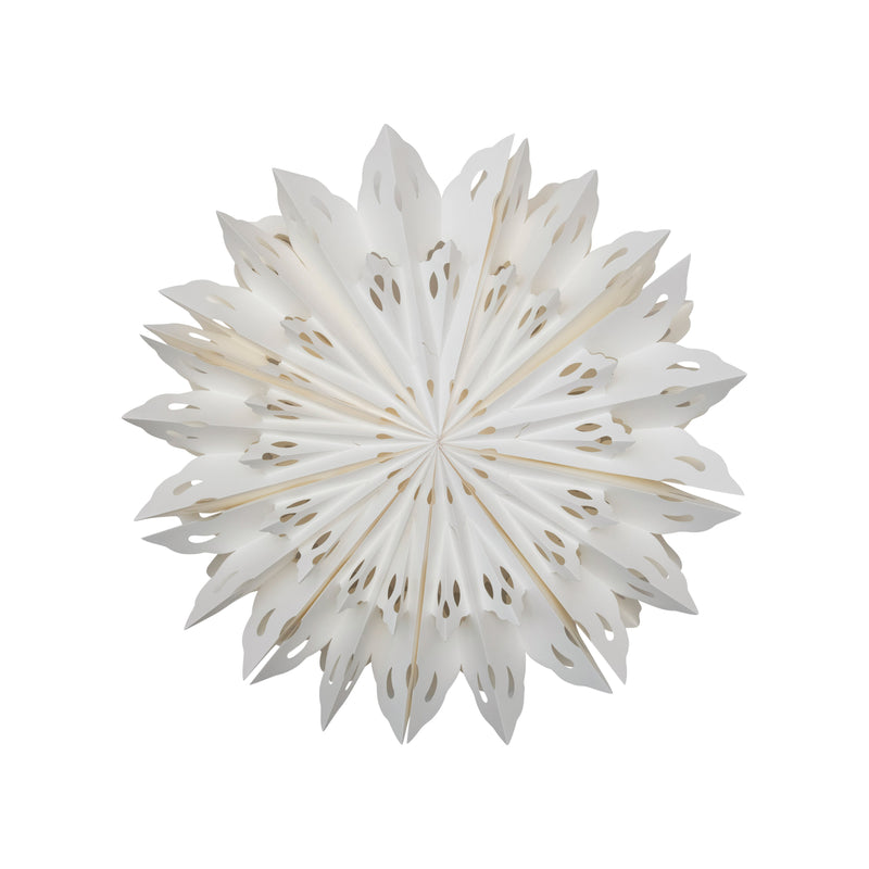 Paper Snowflake Ornament, White