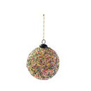 Recycled Glass Ball Ornament w/ Sequins, Multi Color