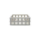 Ceramic Open Weave Napkin Holder, White (Holds 6" Square Napkin)