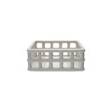 Ceramic Open Weave Napkin Holder, White (Holds 6" Square Napkin)