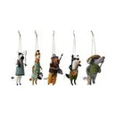 Handmade Wool Felt Camping Animal Ornament, 5 Styles