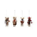 Handmade Wool Felt Mouse Gourmand Ornament