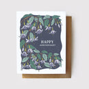 Happy Anniversary Card - Midnight Fuchsia Card