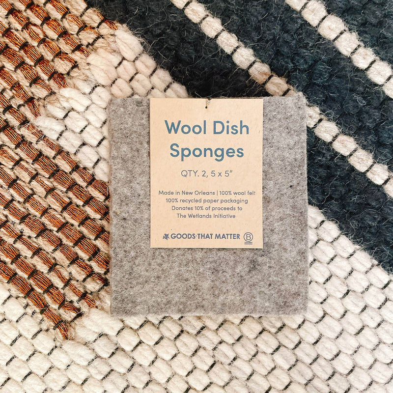 Wool Dish Sponge - (Gives to the Wetland Initiative)