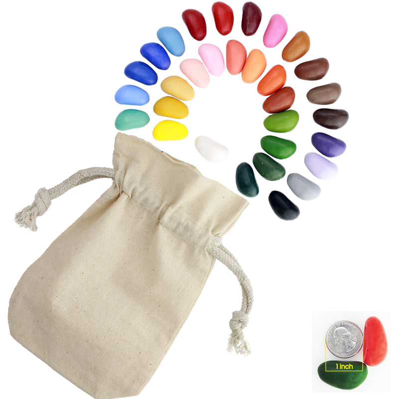 Crayon Rocks 32 Colors in a Muslin Bag