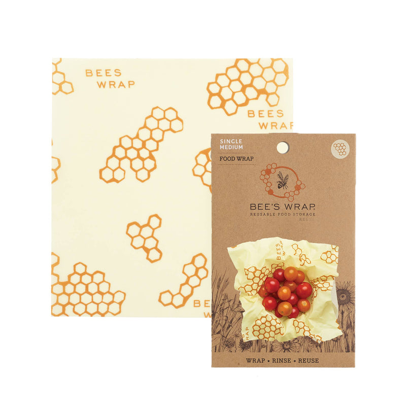 Bee's Wrap - Single Medium Wrap - Honeycomb Print