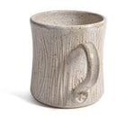 Hand Carved Birch Tree Mug - White