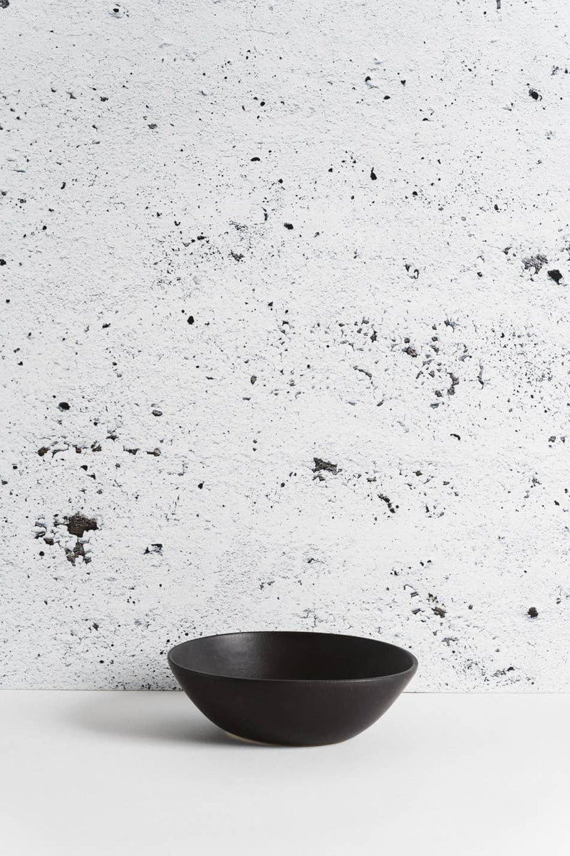 Stoneware Soup Plate | Dadasi 7.9" BLACK