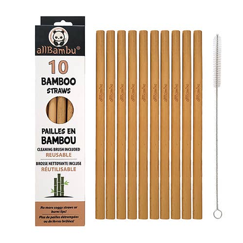 Bamboo Straw - Pack of 10