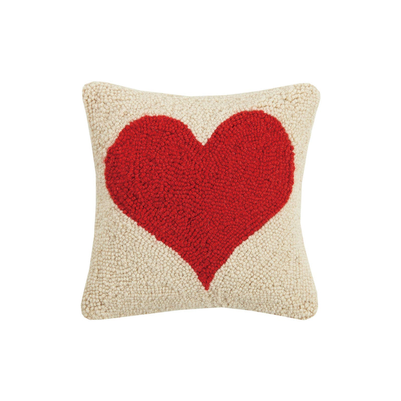 Red Heart Hook Pillow